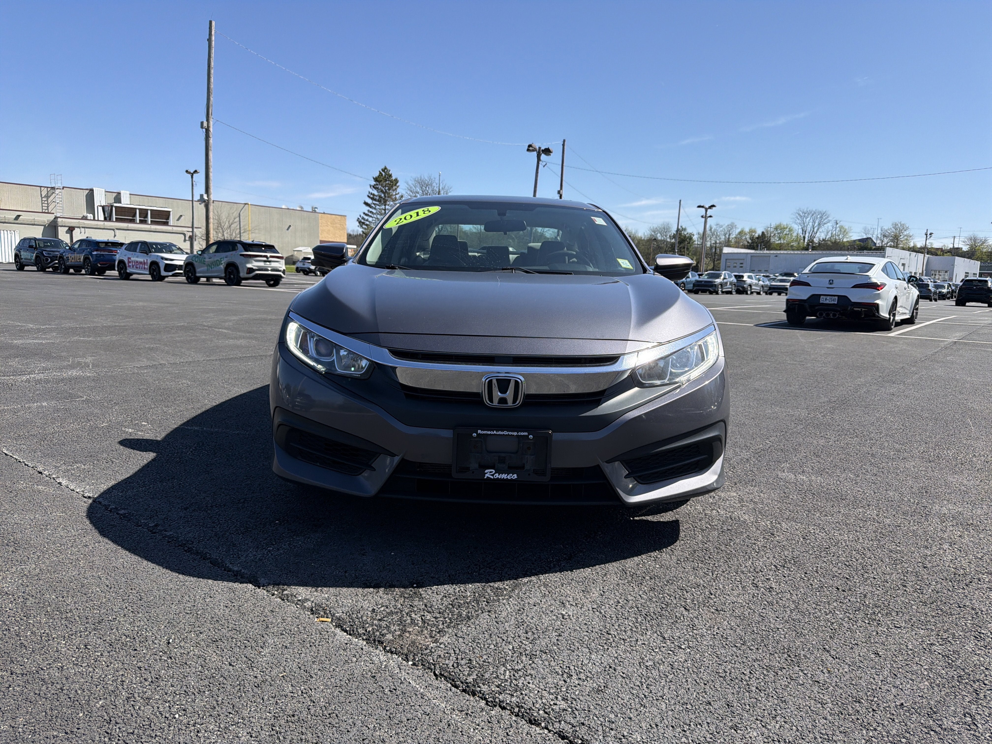 Used 2018 Honda Civic EX with VIN 2HGFC2F77JH591945 for sale in Kingston, NY