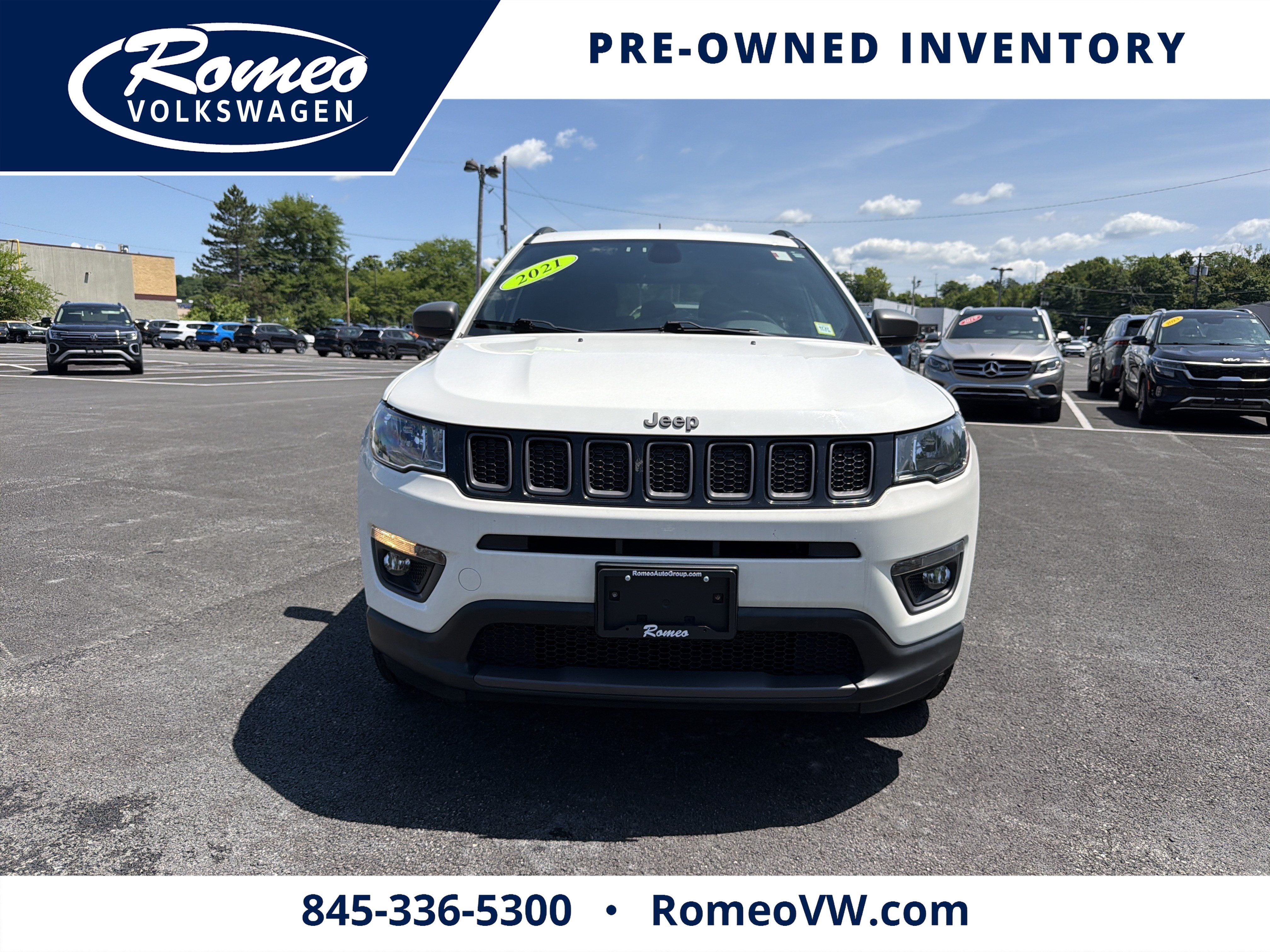 Used 2021 Jeep Compass 80th Spec. Edition with VIN 3C4NJDEBXMT539612 for sale in Kingston, NY