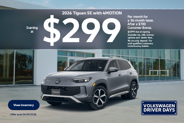 VW March Tiguan SE Lease