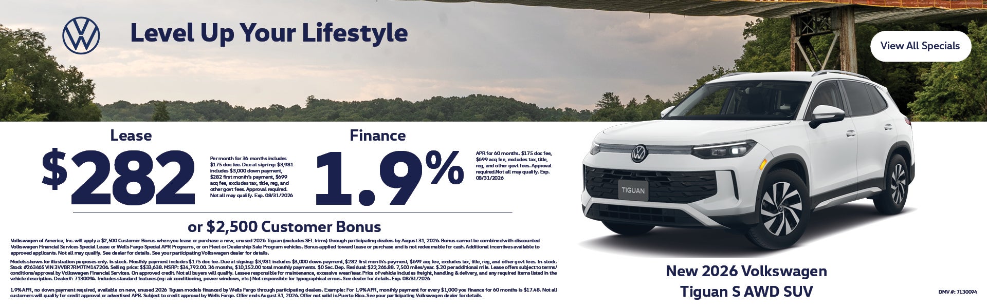 2026 Volkswagen Tiguan S AWD SUV