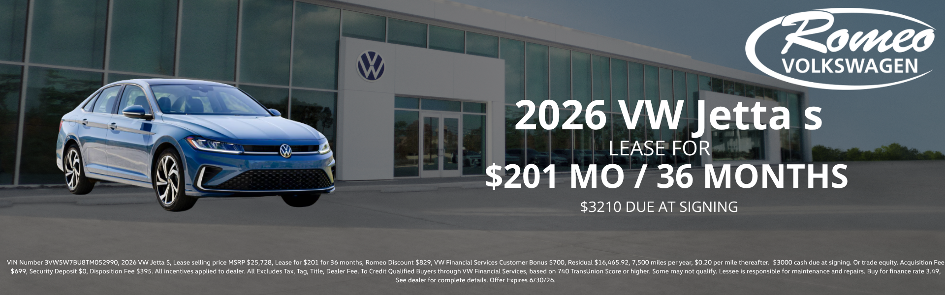 2026 VW Jetta S