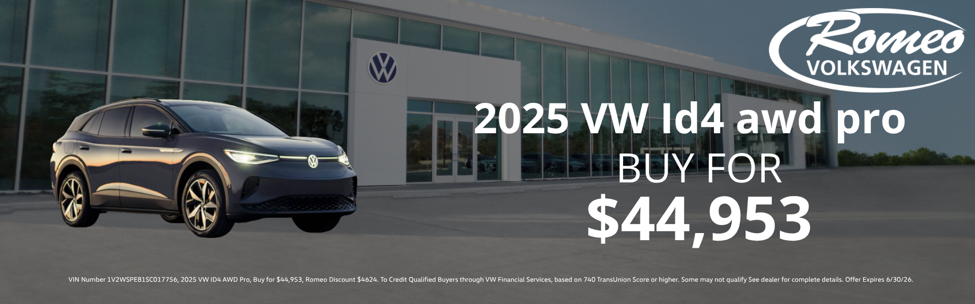 2025 VW Id4 AWD Pro
