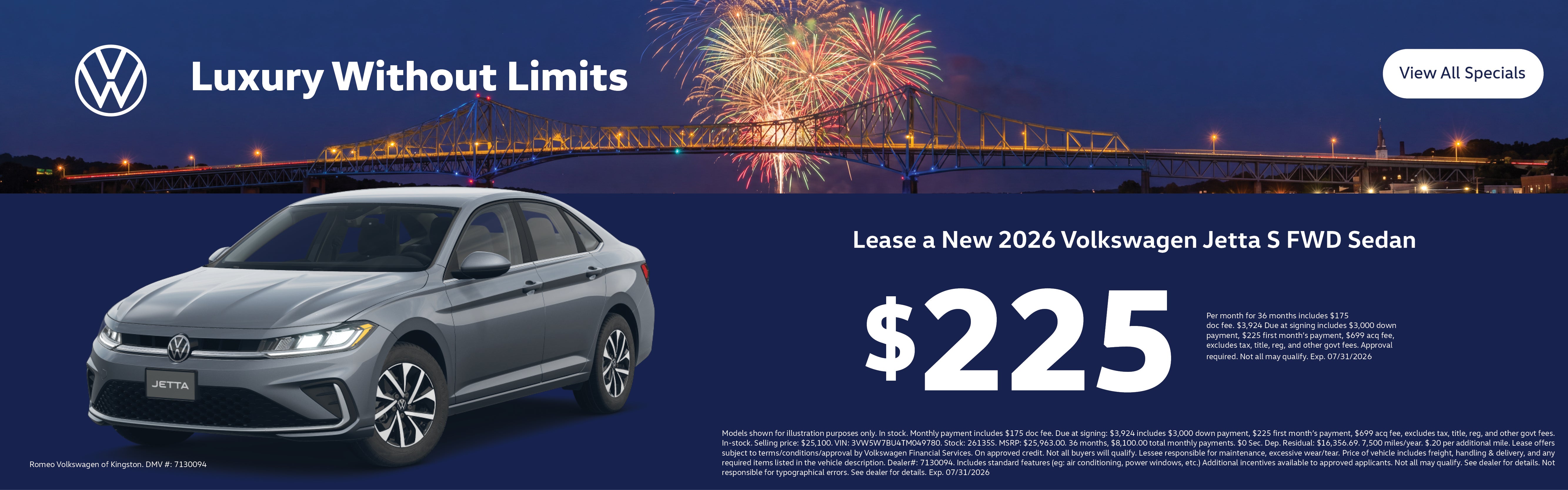July 2026 - Jetta offer